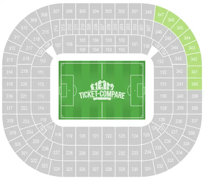 Settore ospiti Allianz Arena