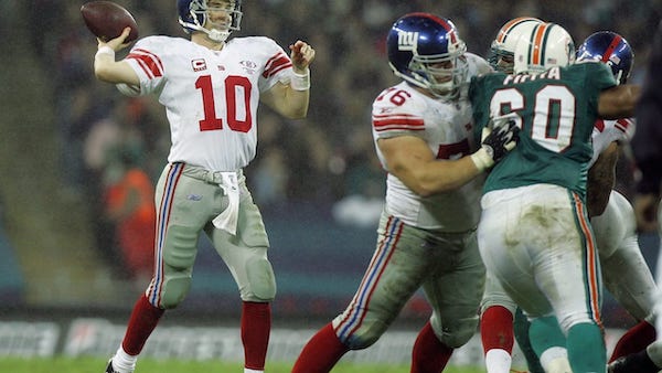 prima partita NFL a Londra tra Giants e Dolphins