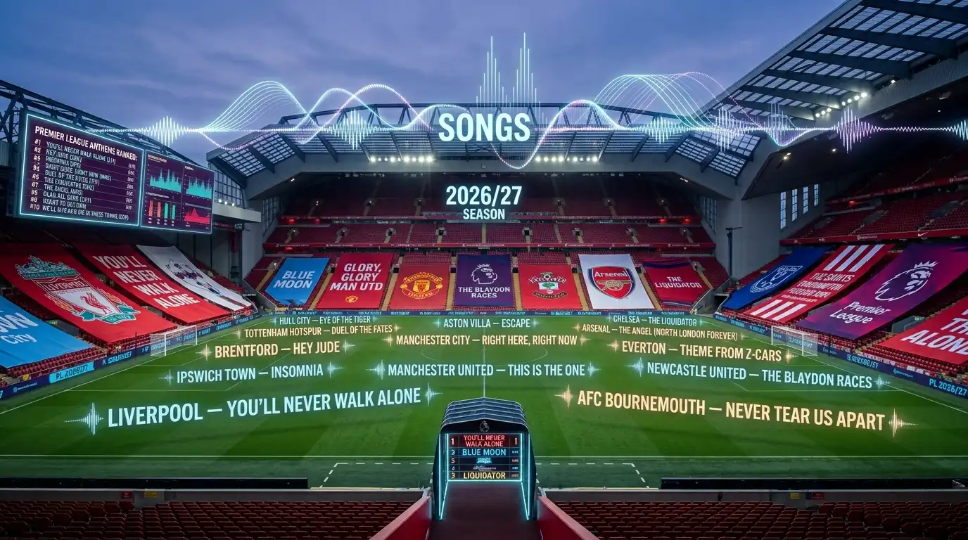 Top 20 Canzoni di Ingresso della Premier League background image