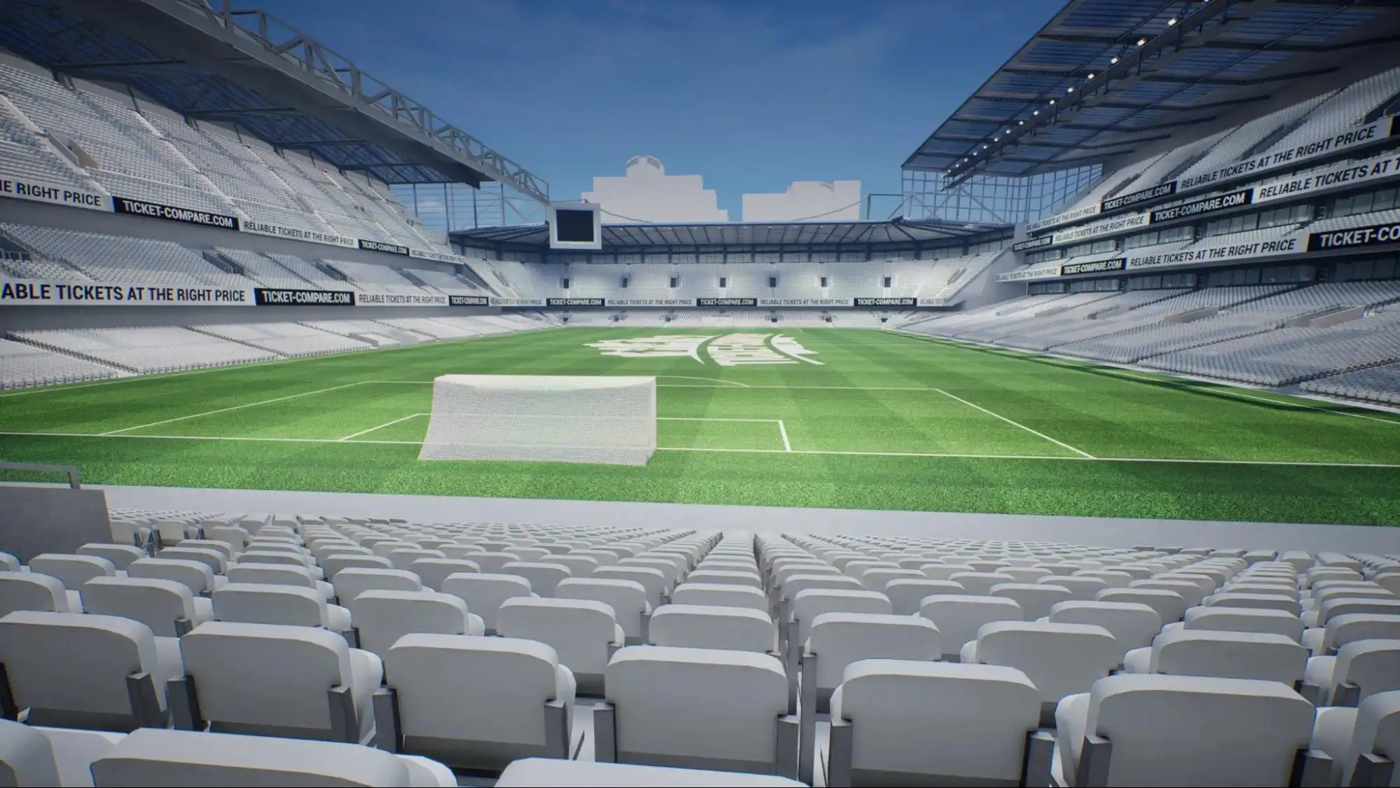 Vista illustrata Stamford Bridge Matthew Harding Lower Tier