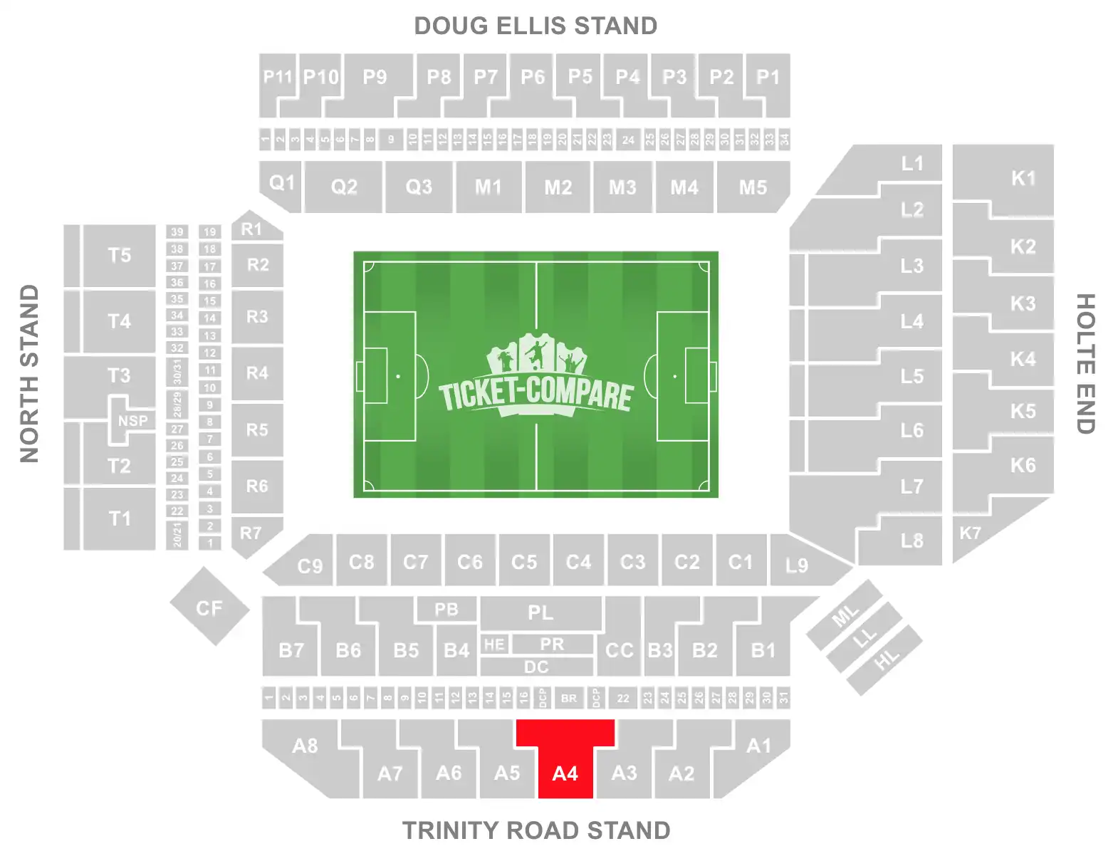 Villa Park Seating plan – A4 evidenziato