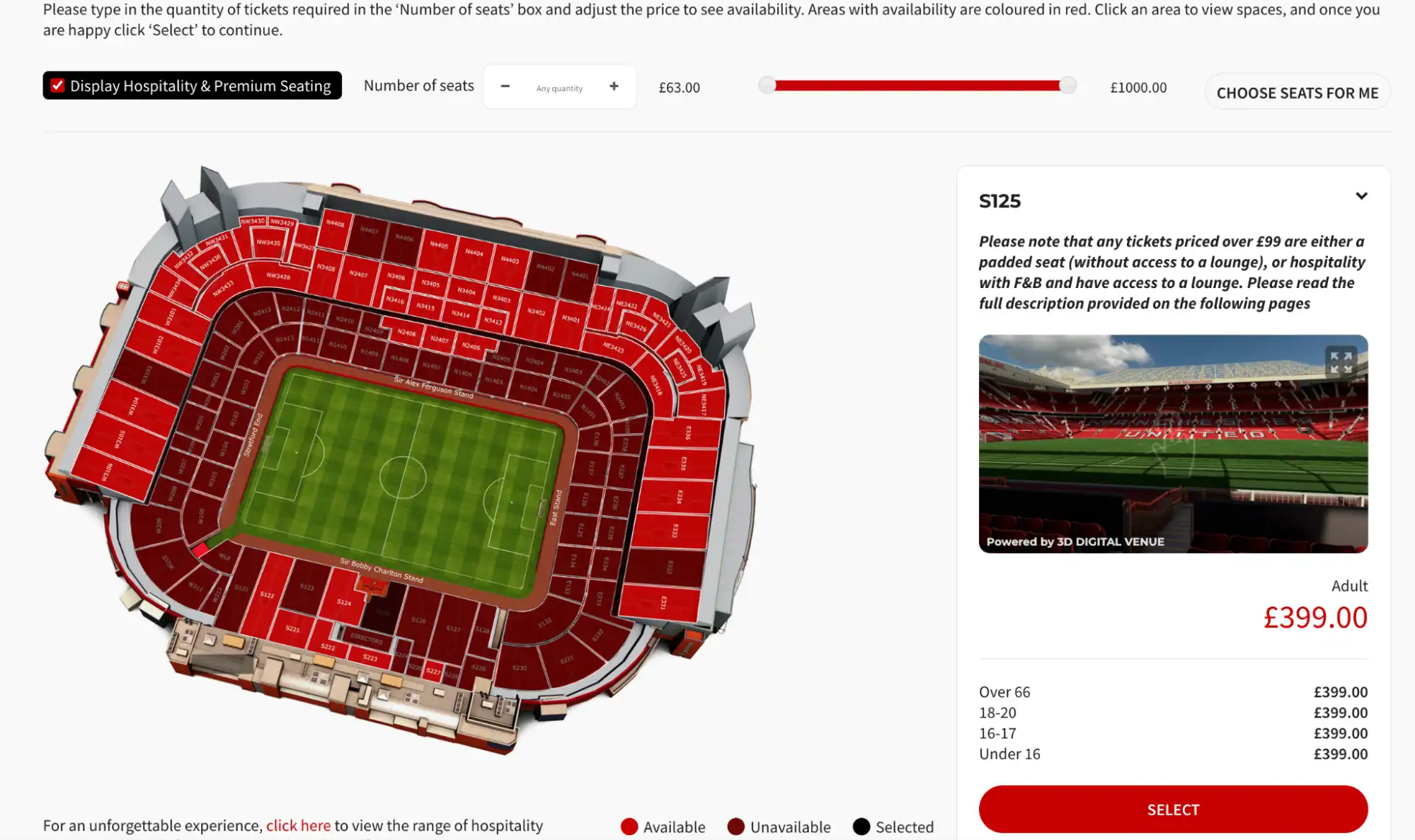 posti hospitality disponibili