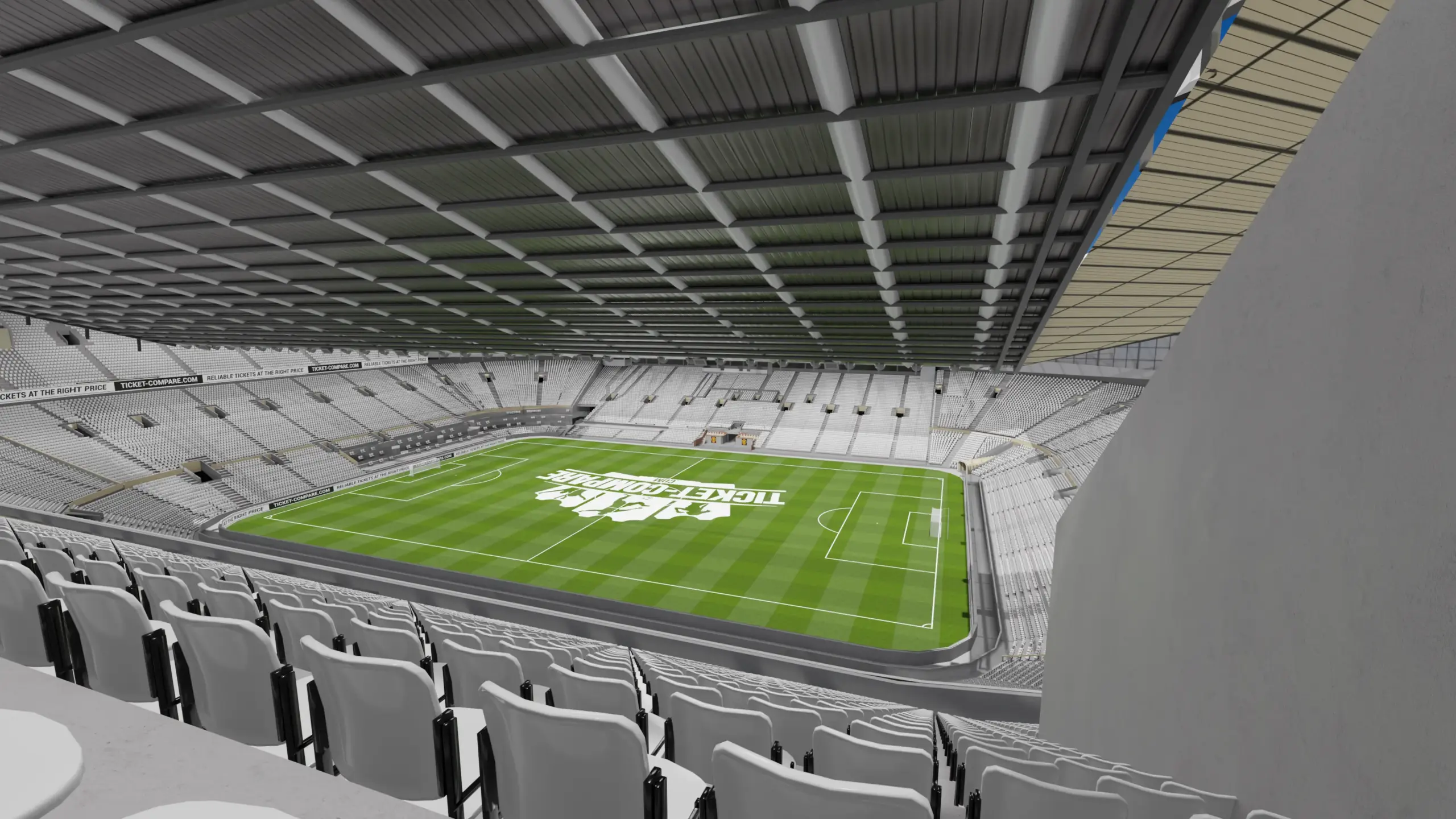 Illustrazione Old Trafford Hospitality (Blocco n3408) view