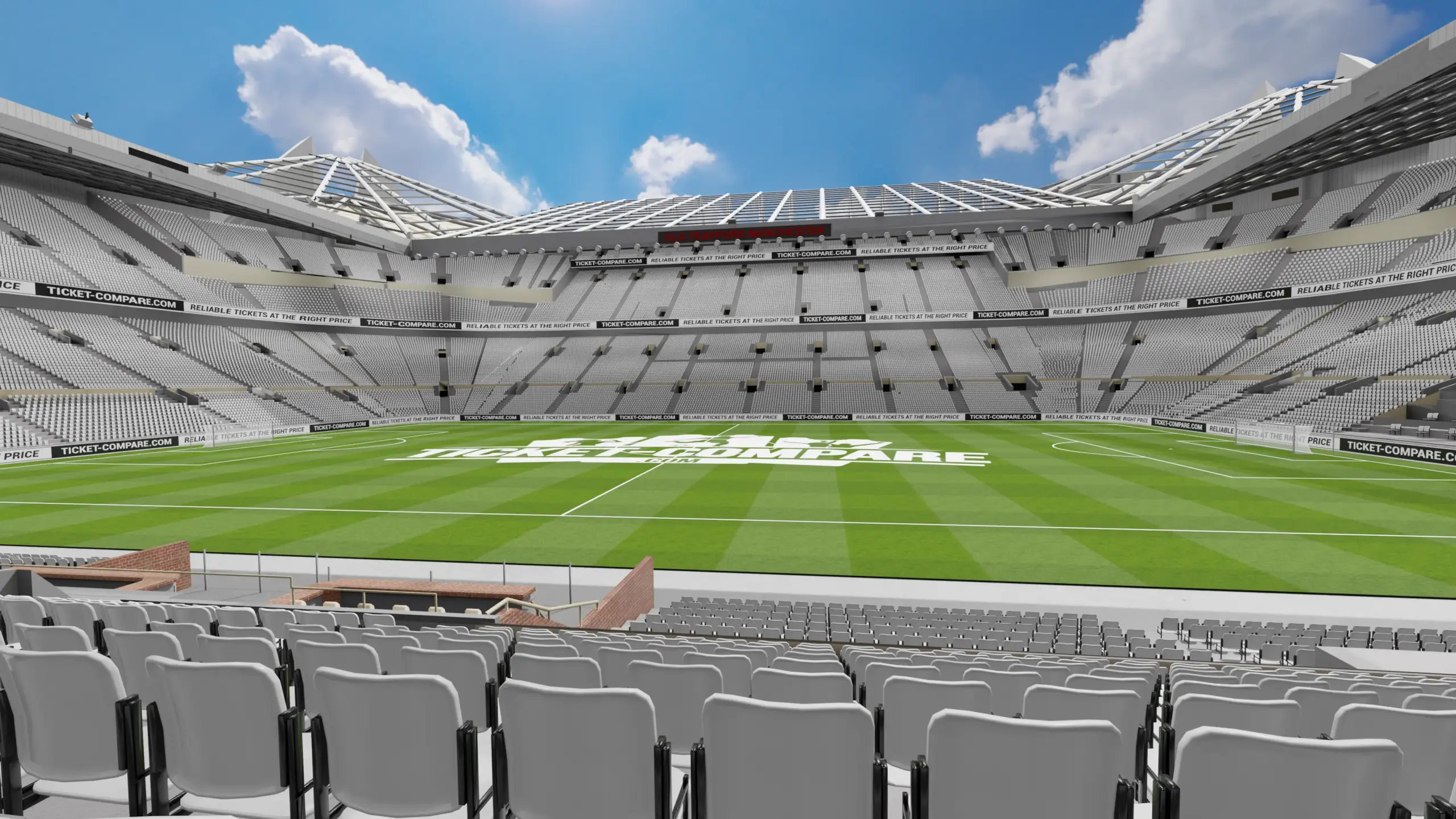 Illustrazione Old Trafford Hospitality (Blocco s125) view