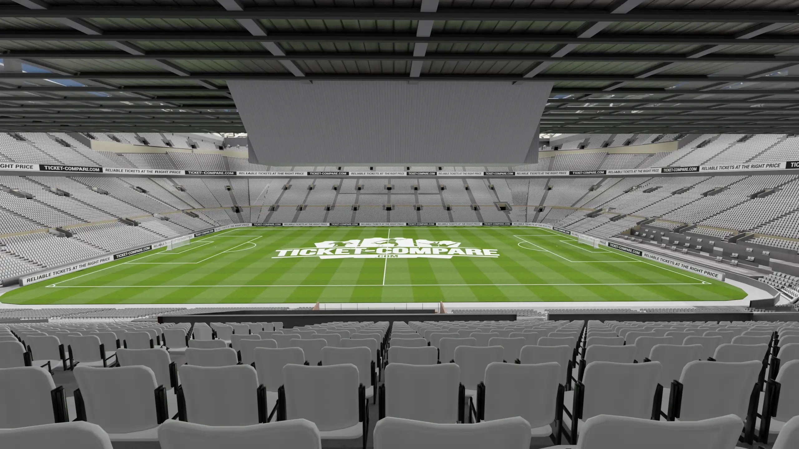 Illustrazione Old Trafford Hospitality (Blocco s222) view