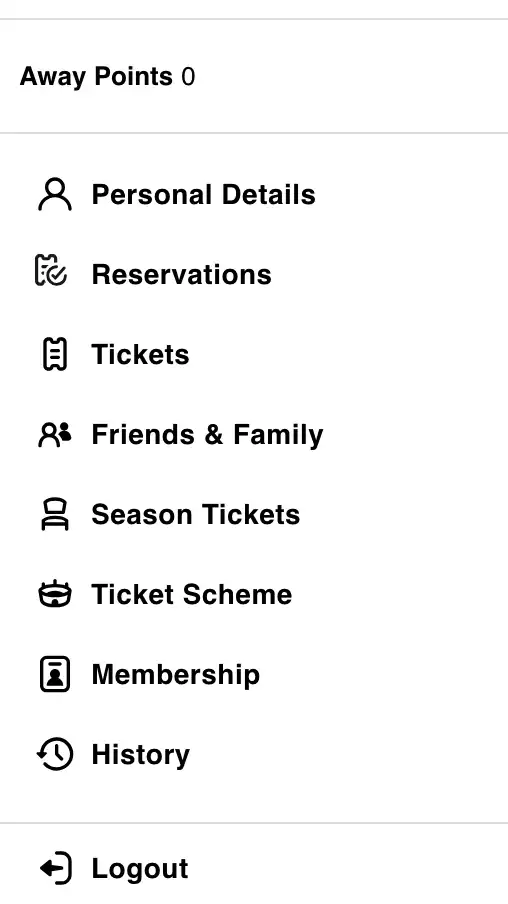 screenshot impostazioni account