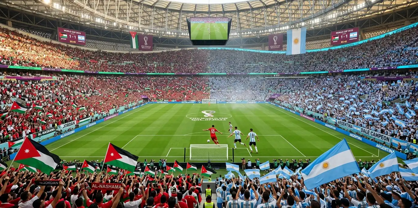 Come acquistare biglietti Jordan vs Argentina per la Coppa del Mondo 2026 background image