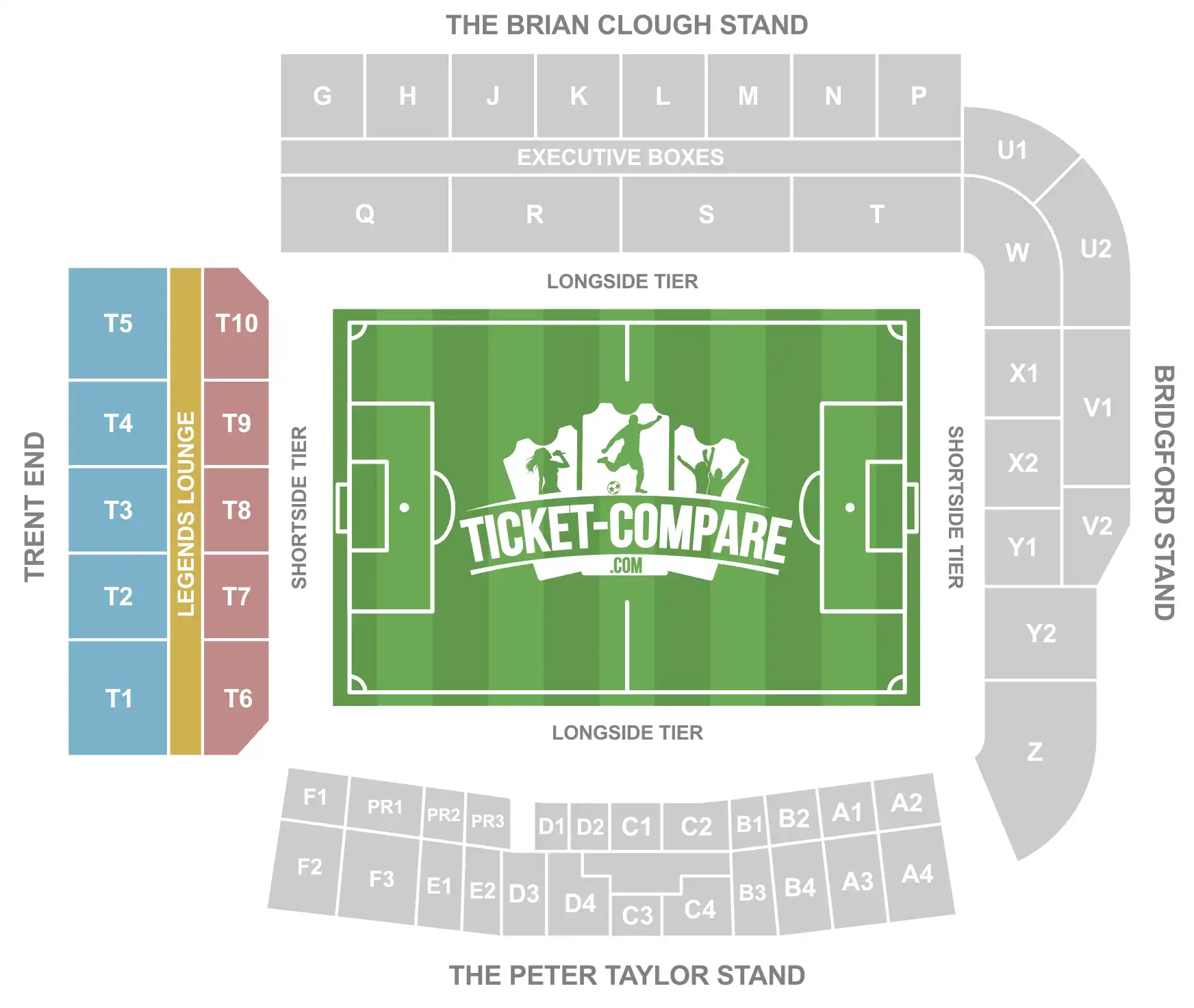 Screenshot City Ground, Trent End evidenziato