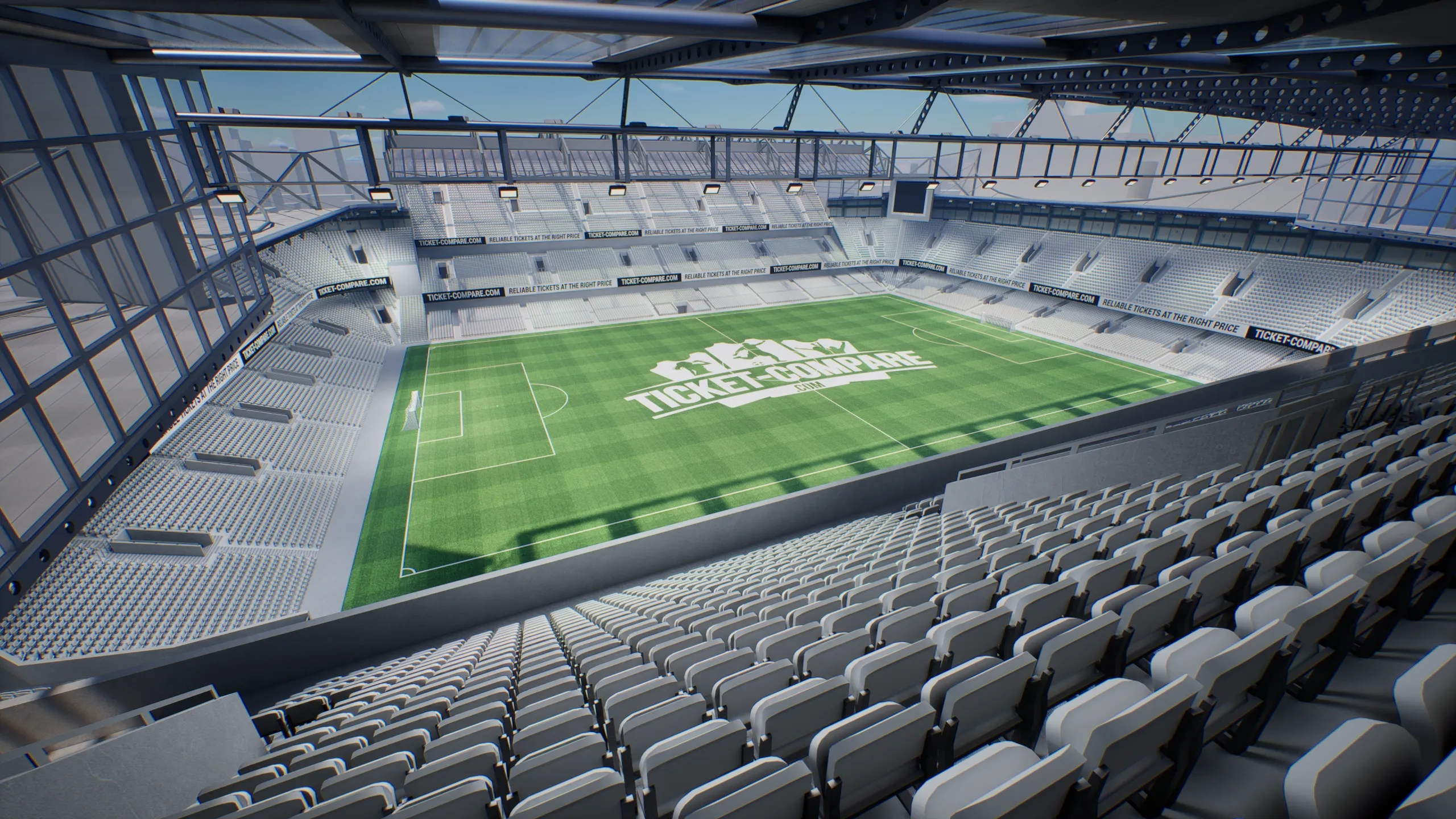 Stamford Bridge vista dal blocco WU8 (render)